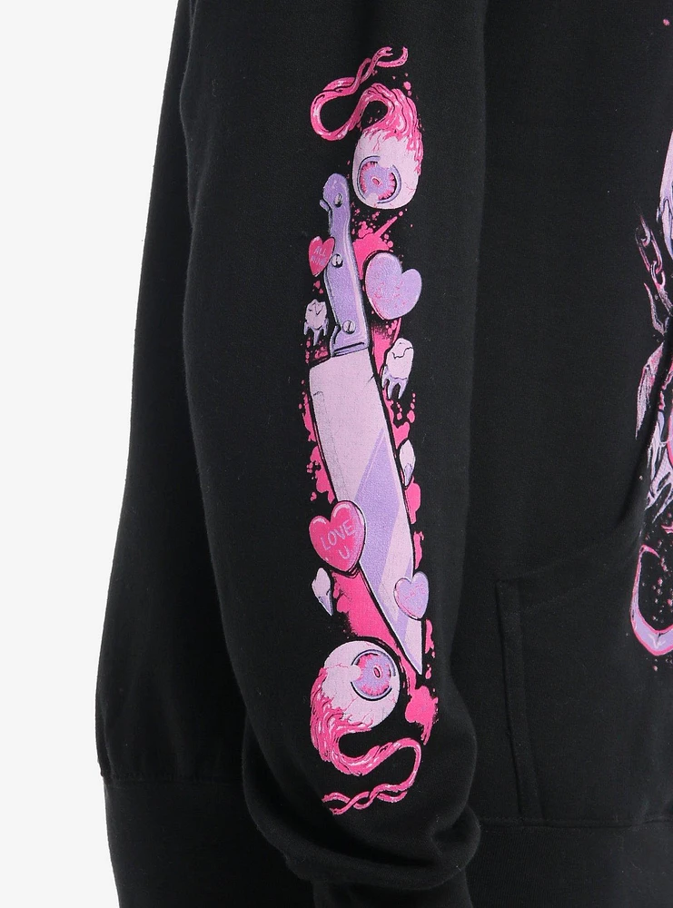 Pinku Kult Schoolgirl Guts Hoodie