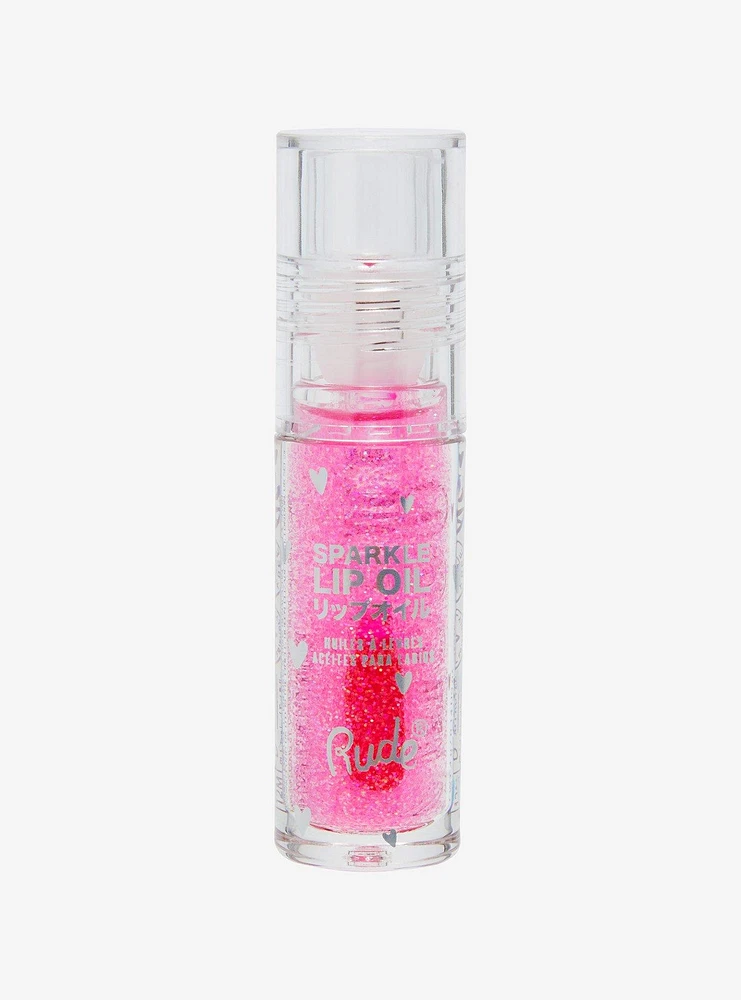 Rude Cosmetics Strawberry Manga Sparkle Lip Oil