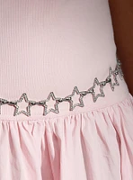 Silver Bling Star Chain Belt