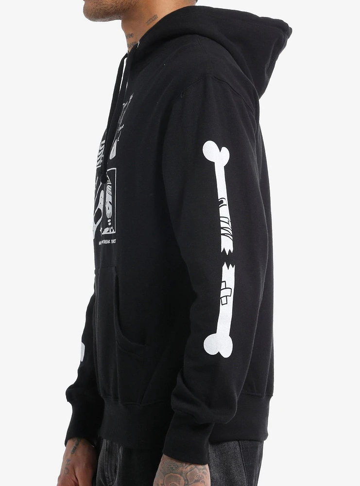 Bandage Brigade Sticks & Stones Grid Hoodie