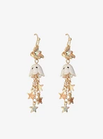 Cosmic Aura Ghost & Star Drop Earrings