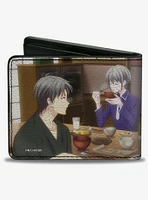 Fruits Basket Shigure Yuki Tohru Kyo Dining Scene Bifold Wallet