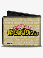 My Hero Academia All Might Pose and Title Logo Bifold Wallet