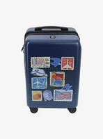 FUL USPS Stamps Carry-On Luggage Blue