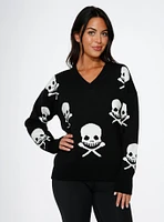 Black Skulls Sweater