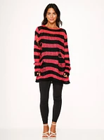 Black Pink Stripe Sweater