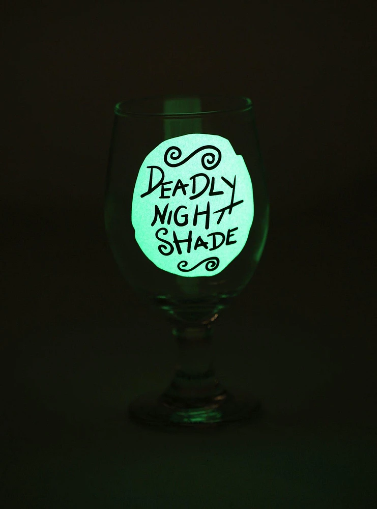 The Nightmare Before Christmas Deadly Nightshade Glow-In-The-Dark Glass