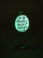 The Nightmare Before Christmas Deadly Nightshade Glow-In-The-Dark Glass