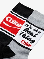 Coca-Cola Real Thing Logo Crew Socks