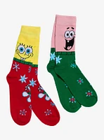 SpongeBob SquarePants Patrick Duo Holiday Crew Socks 2 Pair