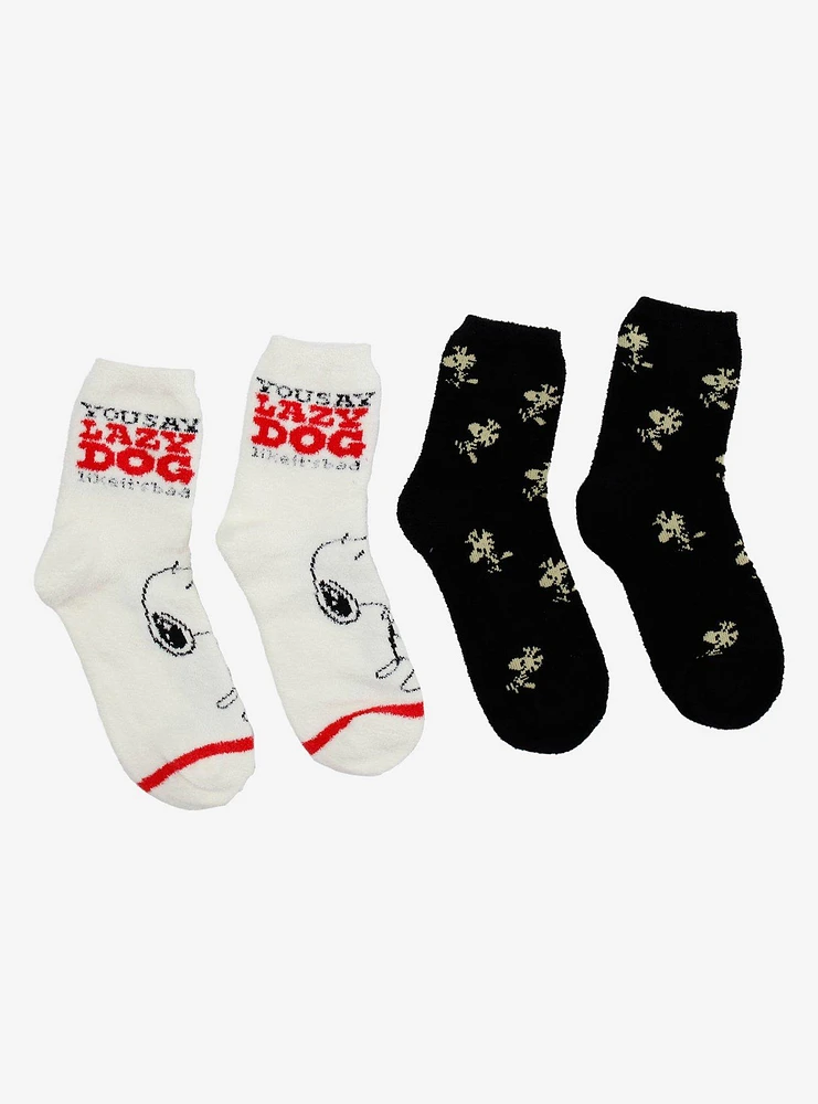 Peanuts Snoopy & Woodstock Cozy Crew Socks Gift Set