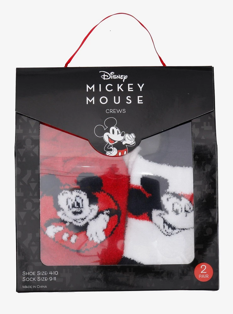 Disney Mickey Mouse Cozy Crew Socks Gift Set