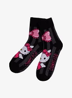 Hello Kitty Bow Stripe Cozy Slipper Socks