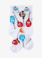 Tootsie Roll Pop Owl Crew Socks