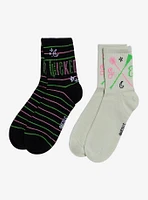 Wicked Glinda & Elphaba Crew Socks 2 Pair