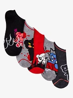 Kreepy Collectibles Deddy Bears No-Show Socks 5 Pair