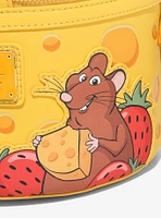 Loungefly Disney Pixar Ratatouille Remy Cheese Wheel Strawberry Scented Crossbody Bag — BoxLunch Exclusive