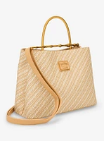 Loungefly Harry Potter Deathly Hallows Elder Wand Raffia Texture Brown Handbag - BoxLunch Exclusive