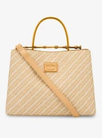 Loungefly Harry Potter Deathly Hallows Elder Wand Raffia Texture Brown Handbag - BoxLunch Exclusive
