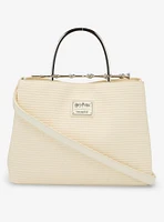 Loungefly Harry Potter Deathly Hallows Elder Wand Raffia Texture Cream Handbag - BoxLunch Exclusive