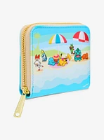 Loungefly Pokémon Beach Day Scene Small Zip Wallet - BoxLunch Exclusive
