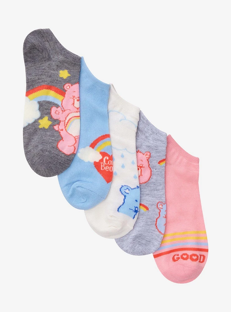 Care Bears Rainbows No-Show Socks 5 Pair