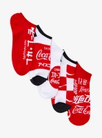 Coca-Cola Japanese Logo No-Show Socks 5 Pair