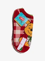 Disney Winnie The Pooh Christmas No-Show Socks 5 Pair