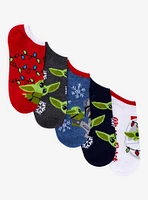 Star Wars The Mandalorian Christmas No-Show Socks 5 Pair