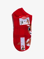 Rudolph The Red-Nosed Reindeer No-Show Socks 5 Pair