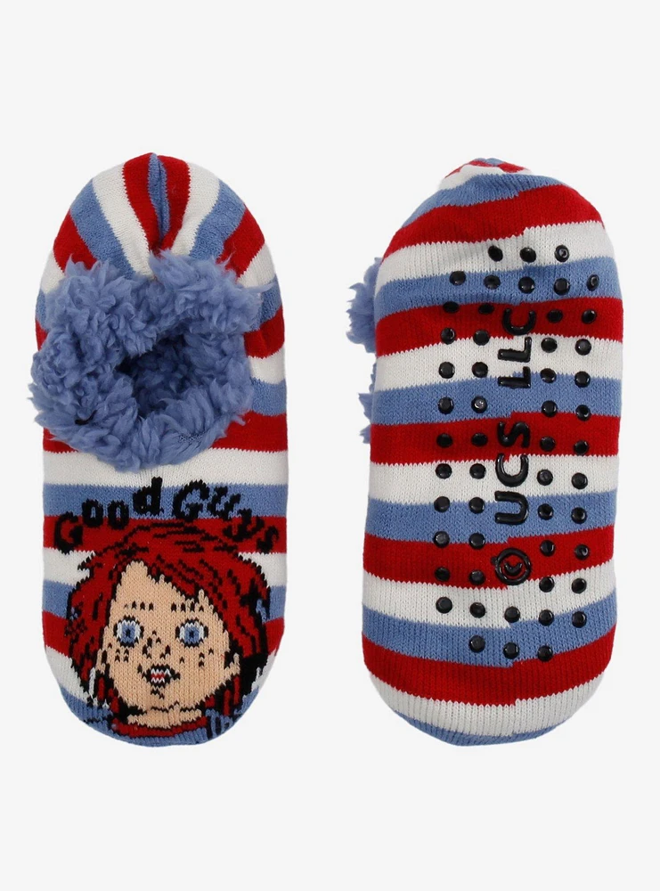 Chucky Stripe Cozy Slipper Socks