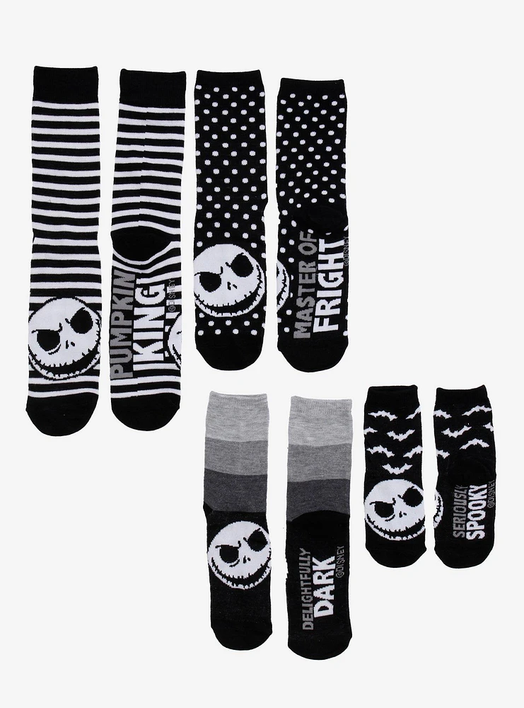 The Nightmare Before Christmas Jack Family Sock Set 4 Pair