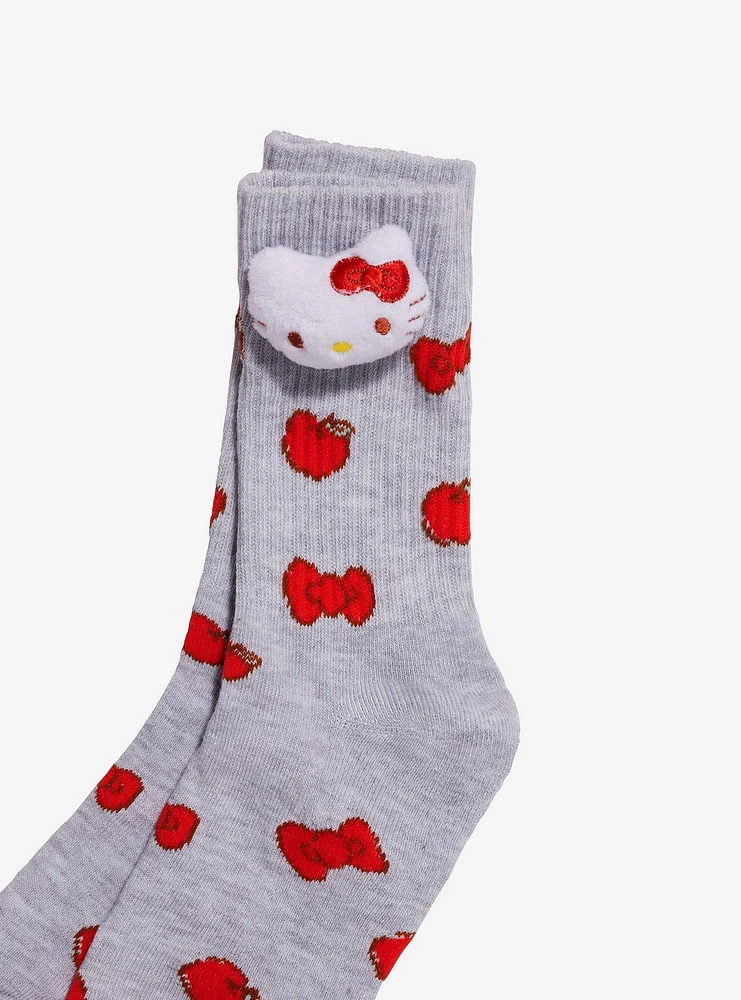 Hello Kitty Apples Plush Crew Socks