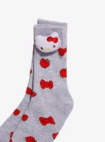 Hello Kitty Apples Plush Crew Socks