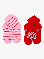 Strawberry Shortcake Stripe Cozy Socks 2 Pair