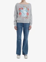 Disney Cinderella Drawing Boatneck Girls Sweatshirt