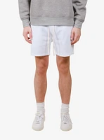 White 5" Inseam Core Fleece Short