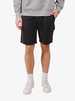 Black Core Fleece Cargo Short