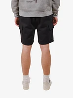 Black Core Fleece Cargo Short