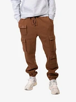 Toffee Contrast Stitch Cargo Sweatpant