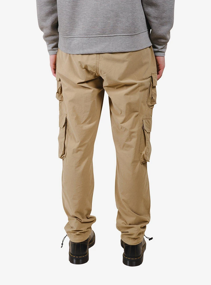 Khaki Stretch Twill Utility Pant