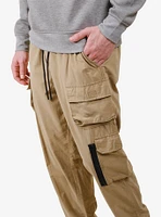 Khaki Stretch Twill Utility Pant