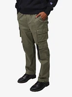 Olive Stretch Twill Utility Pant