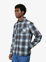 Blue Beige Check Heavy Flannel Shacket