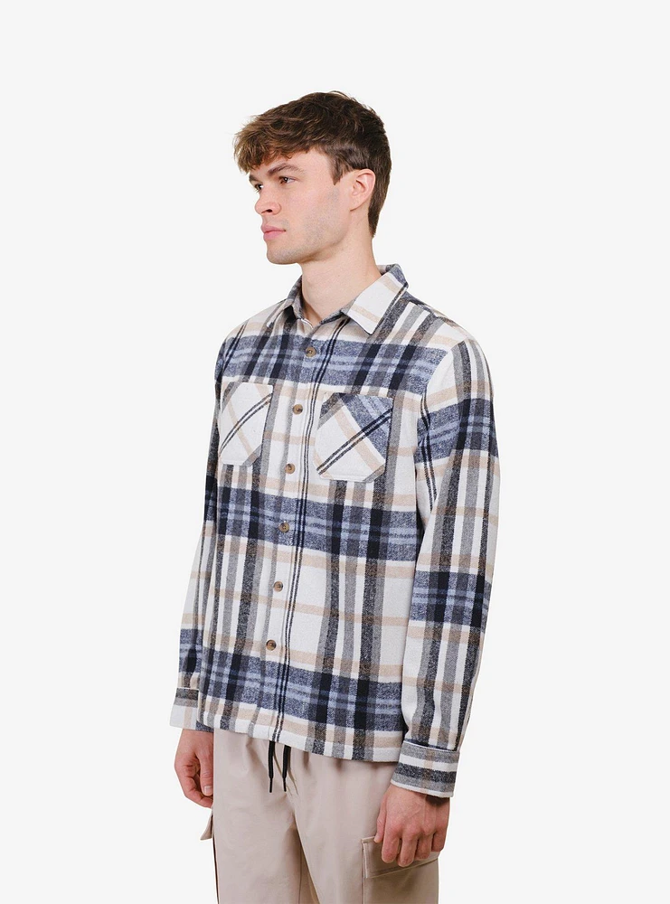 Ivory Heavy Flannel Shacket