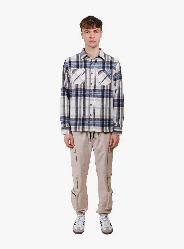 Ivory Heavy Flannel Shacket