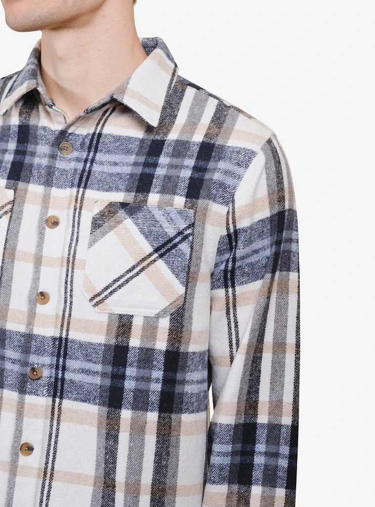 Ivory Heavy Flannel Shacket