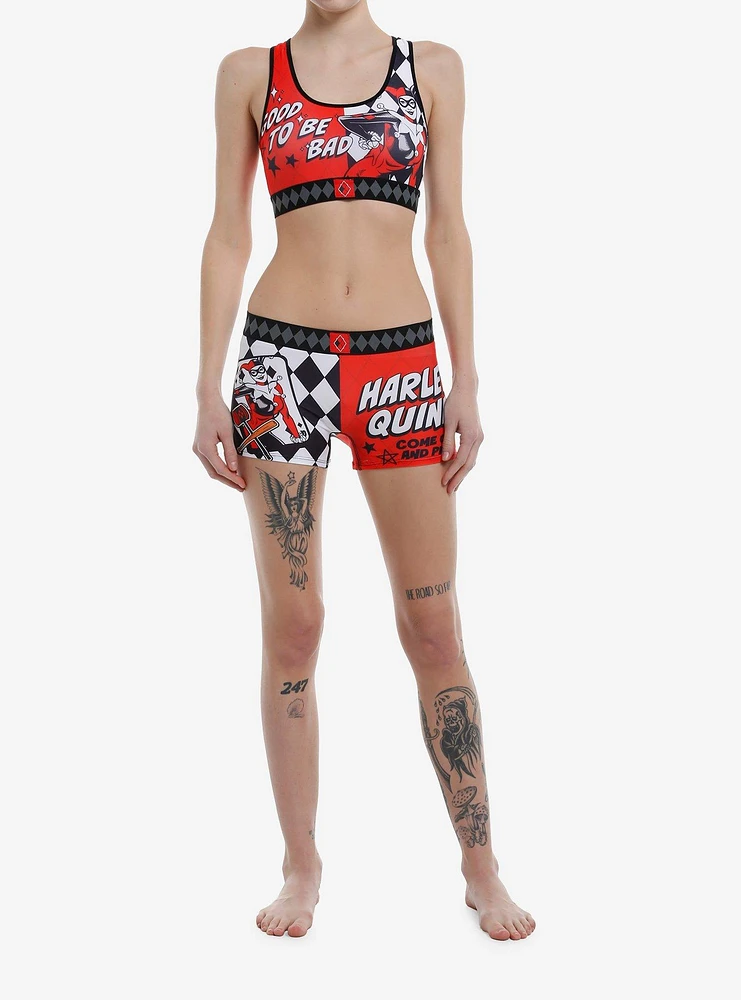 DC Comics Batman Harley Quinn Bra & Boyshort Panty Set