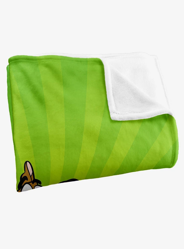 Scooby-Doo! Green Burst Throw Blanket