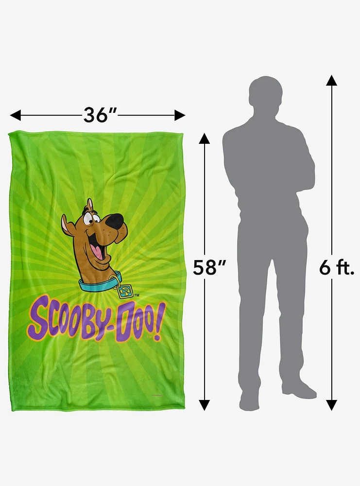 Scooby-Doo! Green Burst Throw Blanket